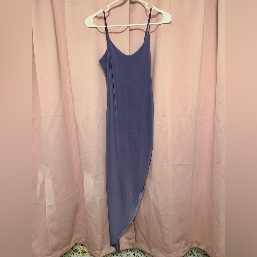 Purple Asymmetrical Dress
